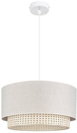 Chandelier on a wire BOSCO 1xE27/60W/230V, 50 cm beige rattan - Chandelier