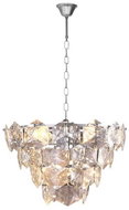 Crystal Chandelier on Chain DIANA 6xE14/40W/230V Matt Chrome - Chandelier