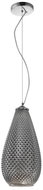 Chandelier on wire PETRA 1xE27/60W/230V grey - Chandelier