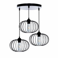 Pendant chandelier BOCCA 3xE27/60W/230V - Chandelier