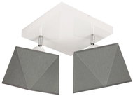 Suspended chandelier DIAMENT 2xE27/60W/230V grey - Chandelier