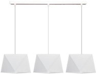 Chandelier on cable DIAMENT 3xE27/60W/230V white - Chandelier