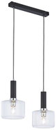 Jupiter 1856 - VA2 - Chandelier on cable VANES 2xE27/60W/230V chrome/black - Chandelier