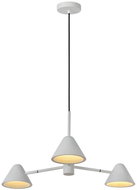 Lucide 20415/15/31 - LED chandelier on cable DEVON 3xLED/3W/230V white - Chandelier