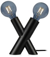 Markslöjd 108052 - Table Lamp SIMUL 1xE27/40W + 1xE14/40W/230V Black - Table Lamp