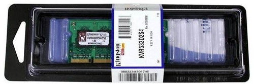 Kingston SO-DIMM 1GB DDR2 800MHz CL6 - RAM - Main image