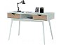 DANISH STYLE Lenie 120 cm, biely - Písací stôl