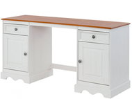 Danish Style Meliss 160 cm, white / pine - Writing Desk