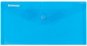 DONAU Dokumentenmappe aus Kunststoff - klappbar - mit Druckknopf - DL - transparent blau - 1 Stück - Dokumentenmappe