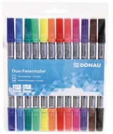 DONAU Duo 12 színből álló készlet - Filctoll