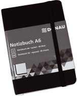 Notebook DONAU A6 96 Sheets, Squared, Black - Zápisník