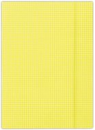DONAU A4 Dokumentenmappe - gelb mit Quadraten - Dokumentenmappe