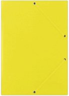 DONAU A4 Dokumentenmappe aus Karton - gelb - Dokumentenmappe