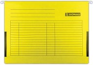 DONAU A4 Hängemappen mit Seitenlaschen - gelb - Dokumentenmappe