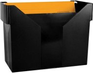 DONAU Box A4 schwarz + Hängeregister 5 Stück - Dokumentenmappe