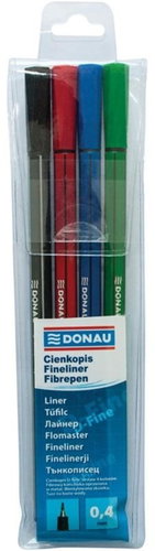 DONAU D-Fine Set 4 pcs - Fineliner Pens - Main image
