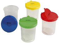 Brush Holder Cup DONAU water bottle with lid - mix of colours - Kelímek na štětce