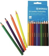 DONAU JUMBO Unzerbrechliche Buntstifte - 10 Farben - Buntstifte