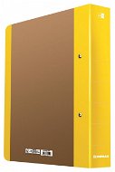 DONAU Life dvojkrúžkový, A4, 5 cm, neonový žltý - Šanón