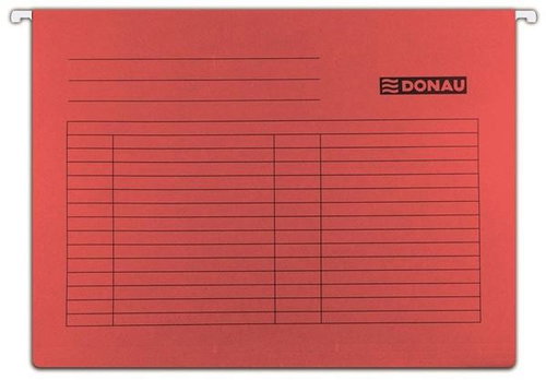 DONAU Hängemappen A4, rot - 5er-Pack - Dokumentenmappe - Hauptbild