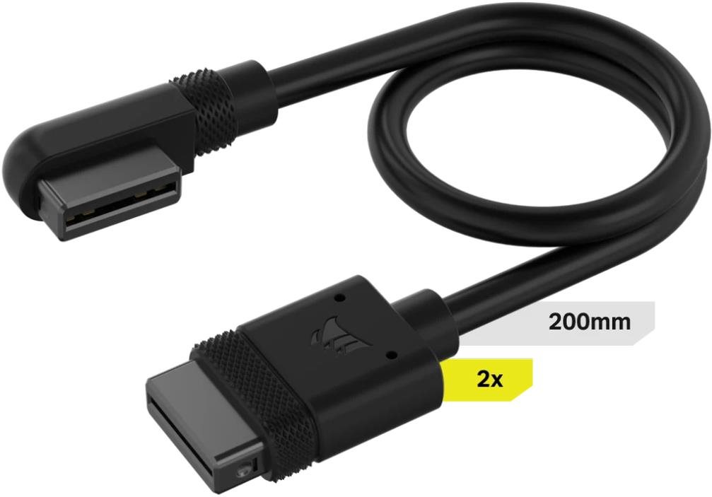 CORSAIR iCUE LINK Slim 90° Cable 200 mm
