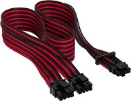 Corsair Premium Individually Sleeved 12+4pin PCIe Gen 5 12VHPWR 600 Watt Kabel Typ 4 - Rot/Schwarz - Stromkabel