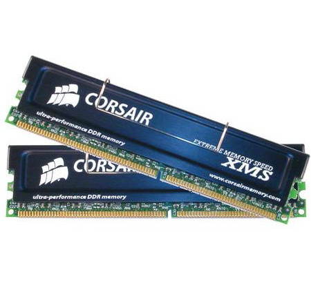 512MB (KIT 2x256MB) DDR 400MHz PC3200 CL2-3-3-6 Corsair TWINX XMS Black BOX - vhodné pro DualChannel - - - Hlavní obrázek