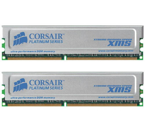 2GB (KIT 2x1GB) DDR 400MHz PC3200 CL3-3-3-8 Corsair TWINX XMS Platinum BOX - vhodné pro DualChannel - - - Main image
