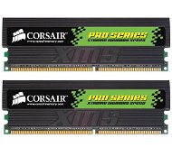 2GB (KIT 2x1GB) DDR 400MHz PC3200 CL3-3-3-8 Corsair TWINX XMS PRO Black BOX, LED diody - vhodné pro  - -