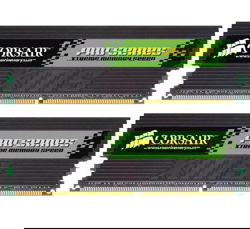 2GB (KIT 2x1GB) DDR 500MHz PC4000 CL3-4-4-8 Corsair TWINX XMS PRO Black BOX - vhodné pro DualChannel - - - Main image