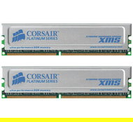 2GB (KIT 2x1GB) DDR 550MHz PC4400 CL3-4-4-8 Corsair TWINX XMS Platinum BOX - vhodné pro DualChannel - -