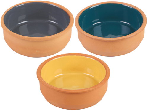 DOCHTMANN Glazed aluminium bowl 6 pcs 12 × 4 cm mix colours - Small Bowl - Main image