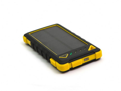 DOCA Powerbank Solar 8000mAh schwarz/gelb - Powerbank - Hauptbild