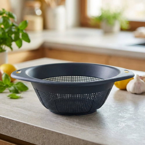 DOCHTMANN Plastic colander 30 cm blue - Colander - Main image