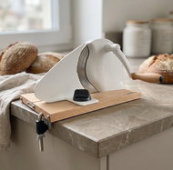 DOCHTMANN Kráječ na chléb a potraviny Classic se svěrkou, bílý - Kráječ