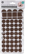 DOCHTMANN Set of felt pads brown 104 pcs - Adhesive Mount