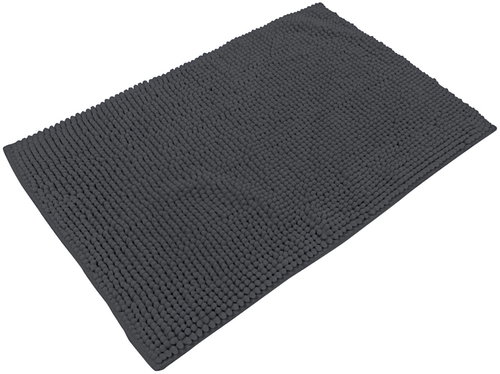 DOCHTMANN 50 × 80 cm rectangle dark grey - Bath Mat - Main image