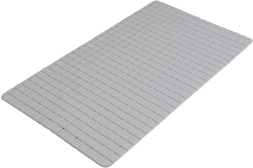 DOCHTMANN 69 × 39 cm light grey - Non Slip Bath Mat - Main image