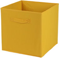 DOCHTMANN Callax box, storage box textile, yellow 31 × 31 × 31 cm - Storage Box