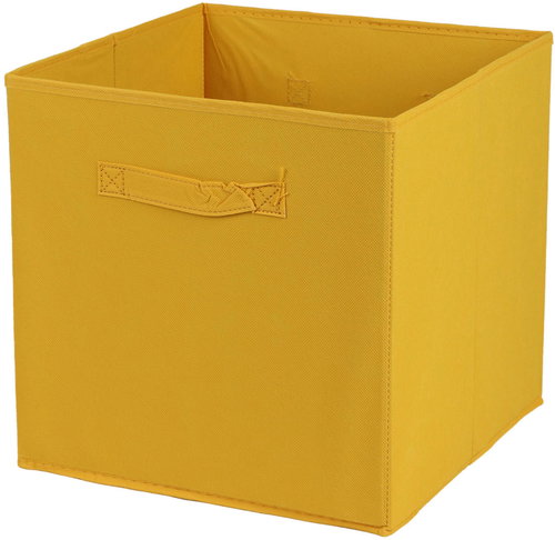 DOCHTMANN Callax box, storage box textile, yellow 31 × 31 × 31 cm - Storage Box - Main image