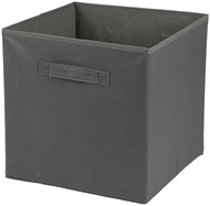 DOCHTMANN Callax box, storage box corduroy, dark grey 31 × 31 × 31 cm - Storage Box