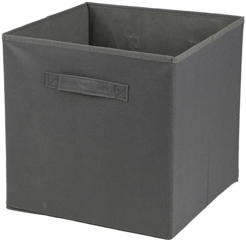DOCHTMANN Callax box, storage box corduroy, dark grey 31 × 31 × 31 cm - Storage Box - Main image