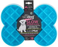 LickiMat SloDog Small lízací / zpomalovací miska kost modrá - Lízací podložka