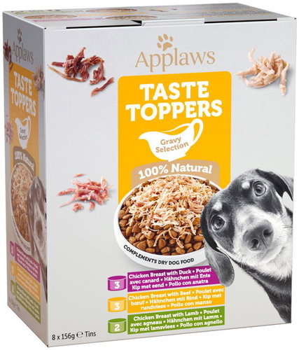 Applaws Dog Taste Toppers Gravy, multipack, 8 × 156 g - Canned Dog Food - Main image