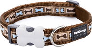Red Dingo Bone Yard Brown - Dog Collar