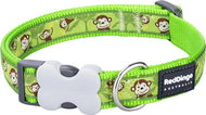 Red Dingo Monkey Lime Green - Dog Collar