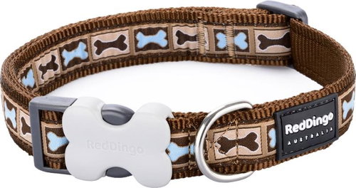 Red Dingo Bone Yard Brown 20 mm x 30-47 cm - Dog Collar - Main image