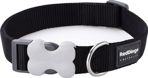 Red Dingo Black 20 mm x 30-47 cm - Dog Collar - Main image