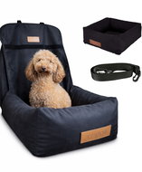 Dogeste Car Seat and Bed for Small Dogs, Black - Dog Car Seat
