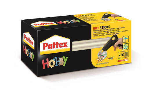 PATTEX 11mm/50 pcs - Glue Gun Refill - Main image